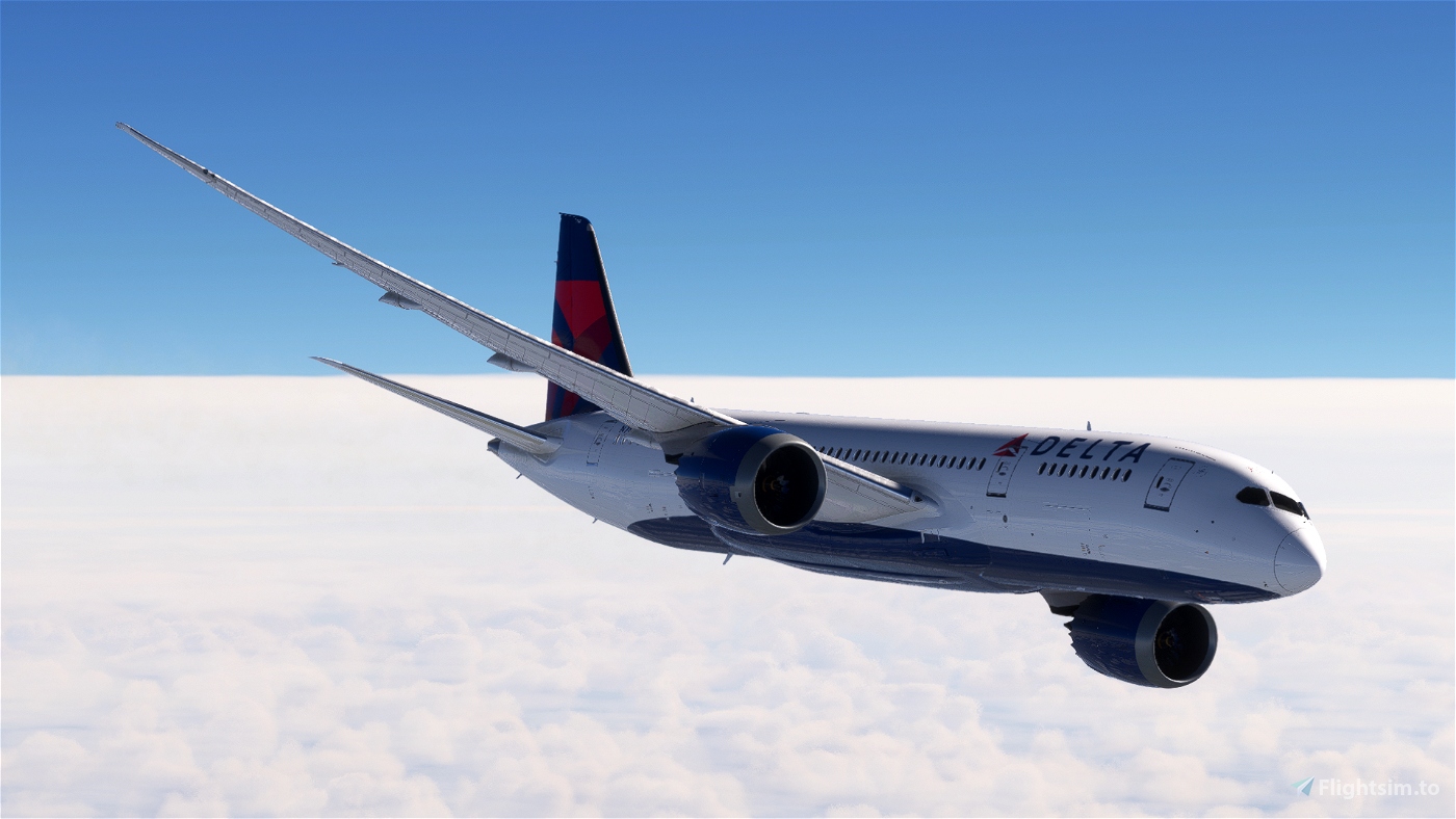 Kuro Boeing 787-8 Delta Airlines for Microsoft Flight Simulator | MSFS