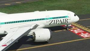 Kuro Boeing B787-8 [V2] ZIPAIR Tokyo Pack | 4K thumbnail 4