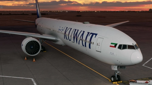 Kuwait Airways B777-300ER 9K-AOC w/Cabin | PMDG 777-300ER