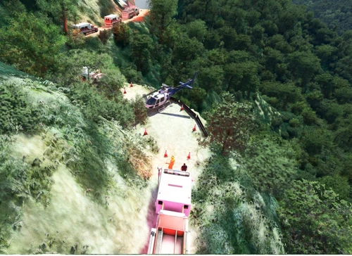 L.A. COUNTY AIRLINER CRASH - MAJOR MASS CASUALTY INCIDENT