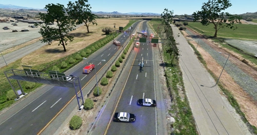LA COUNTY MVA PILE UP-PERRIS, CA (L65)