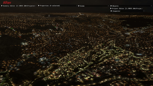 La Paz  downtown night enhancement