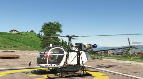 lama-sa315 HB-XTW Beo Helicopter