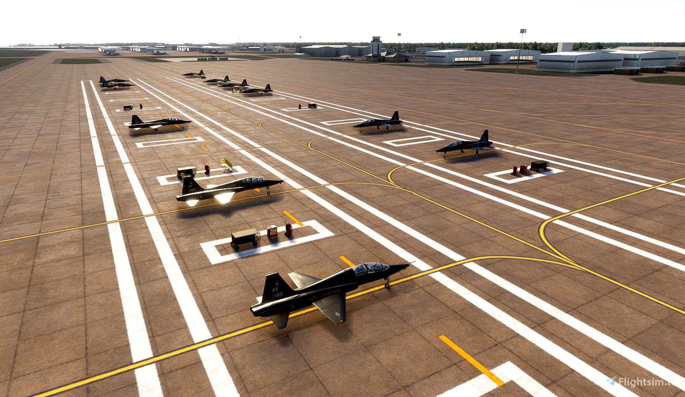 Langley AFB additional scenery enhancement KLFI for Microsoft Flight