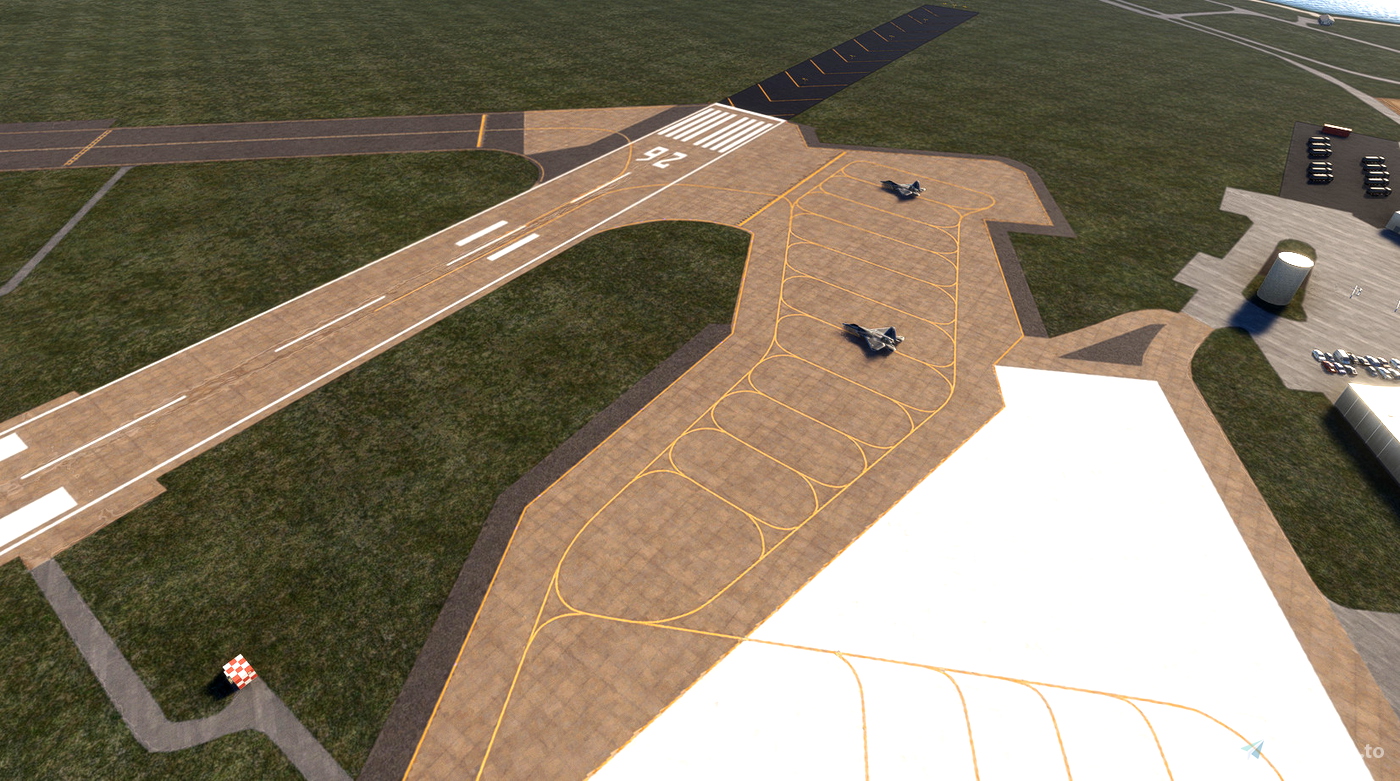 Langley AFB additional scenery enhancement KLFI for Microsoft Flight