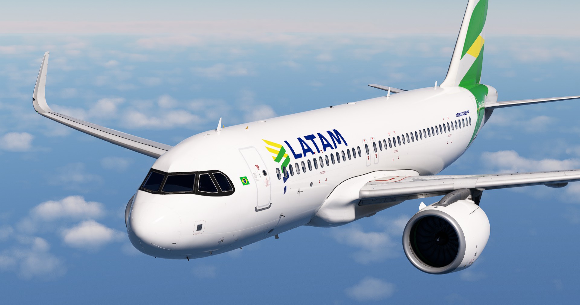 Latam Brasil - PR-XBG (Verde Amarelo) iniBuilds A320neo - Image 1