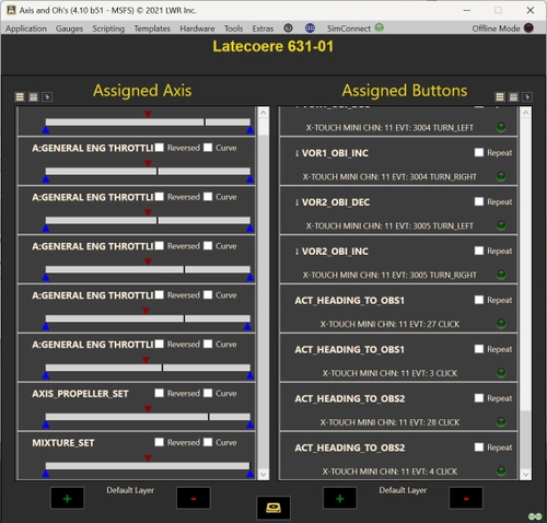 Latecoere 631 controller setup with six engines