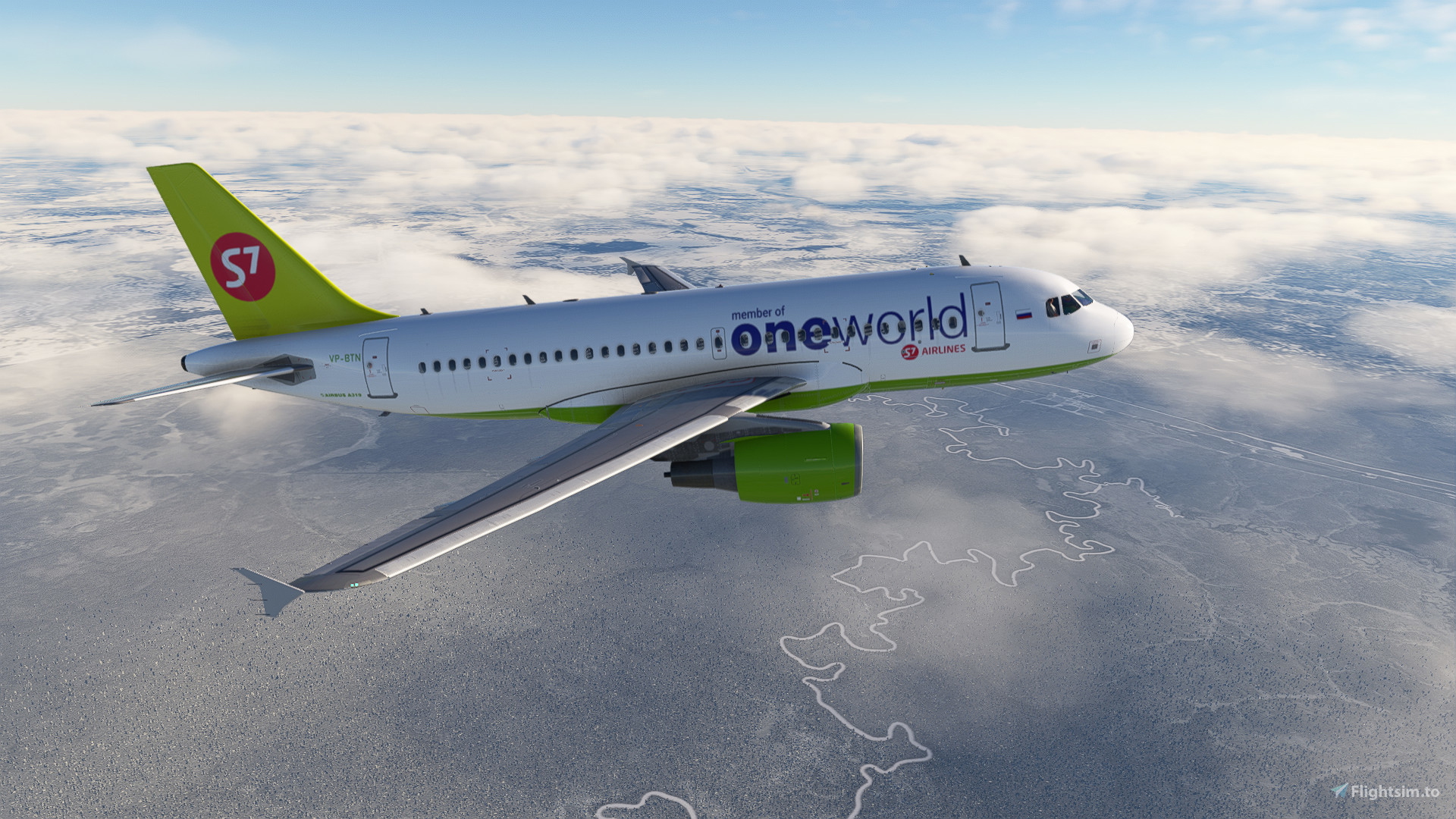 LatinVFR A319 S7 Airlines Oneworld Old for Microsoft Flight
