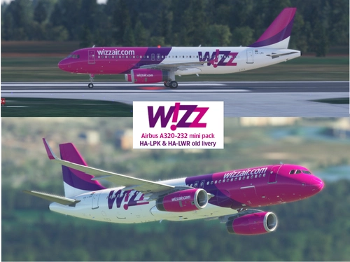 LatinVFR A320ceo Wizz Air Old Livery Mini Pack 8K