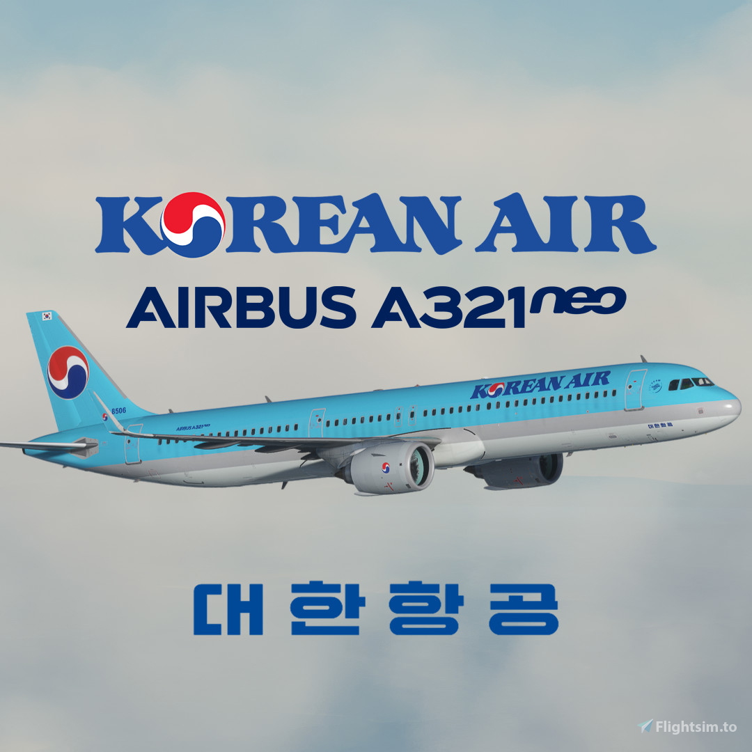 LatinVFR A321 NEO] 8K KOREAN AIR HL8506 - Aircraft Liveries for