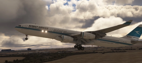 LatinVFR A340-300 Kuwait Airways 9K-ANC