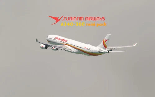 LatinVFR A340-300 Surinam Airways Mini Pack 8K