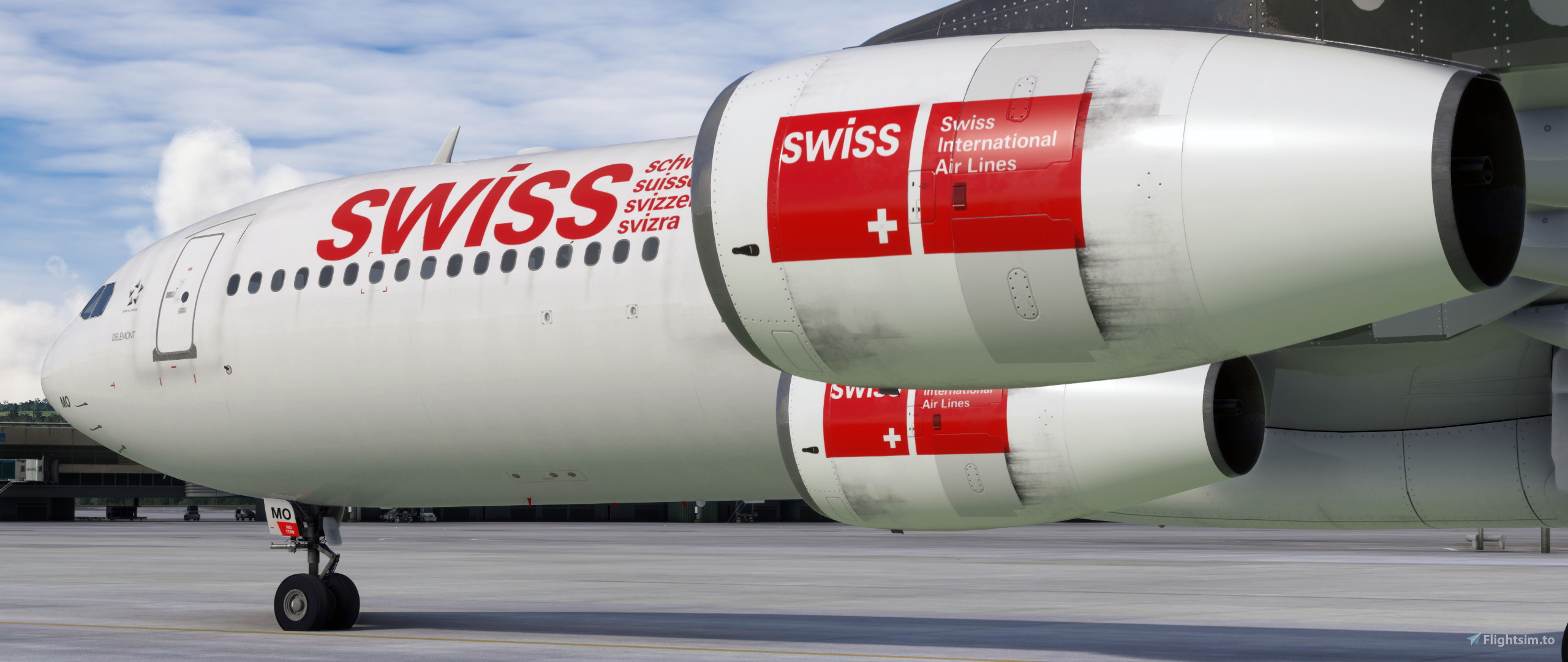 LX Swiss A340-300 Aviationtag ロゴカット LX Swiss A340-300 Aviationtag ロゴカット LX Swiss A340-300