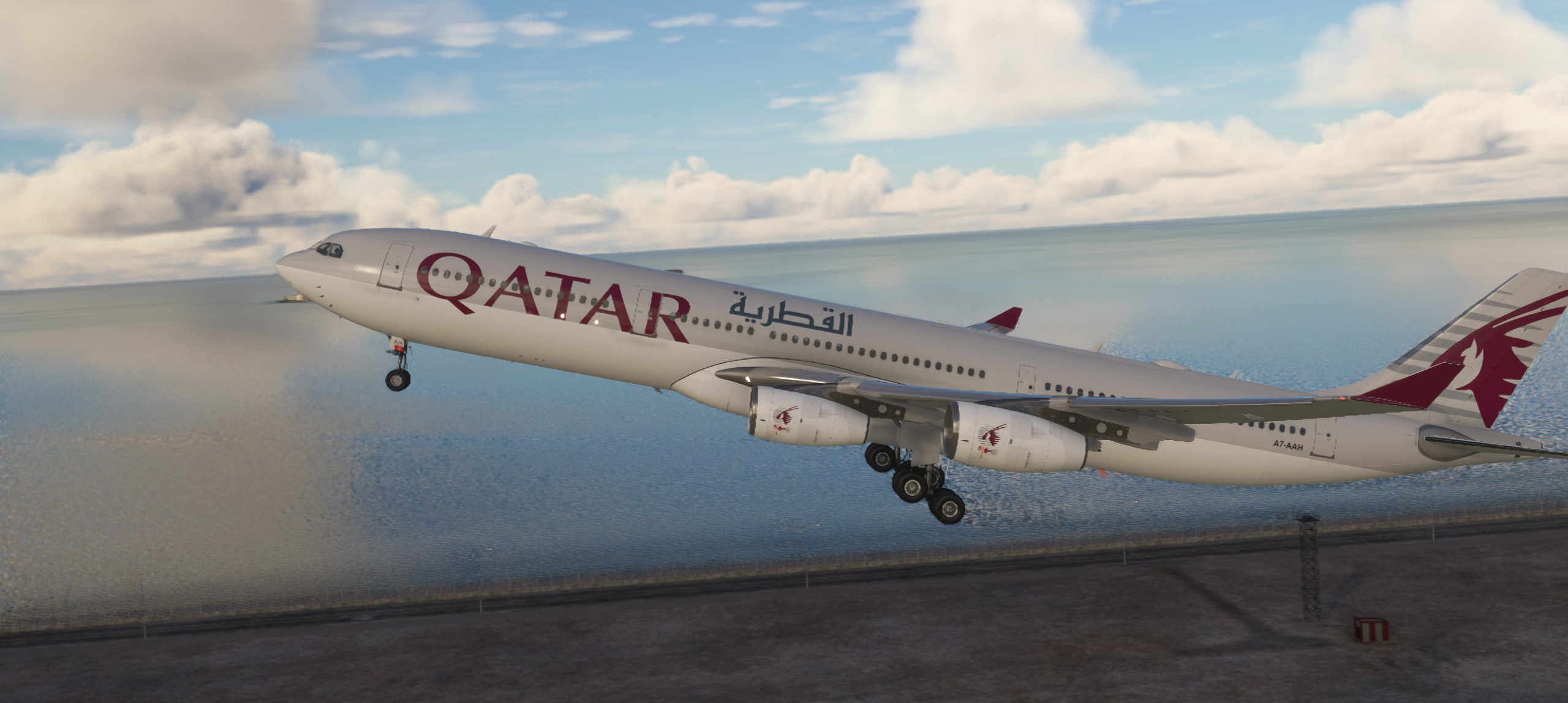 LatinVFR A340 Qatar Airways Amiri Flight A7-AAH | Requested - Image 1