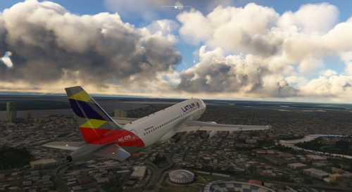 LatinVFR Airbus A319 LATAM ECUADOR (HC-CPR)