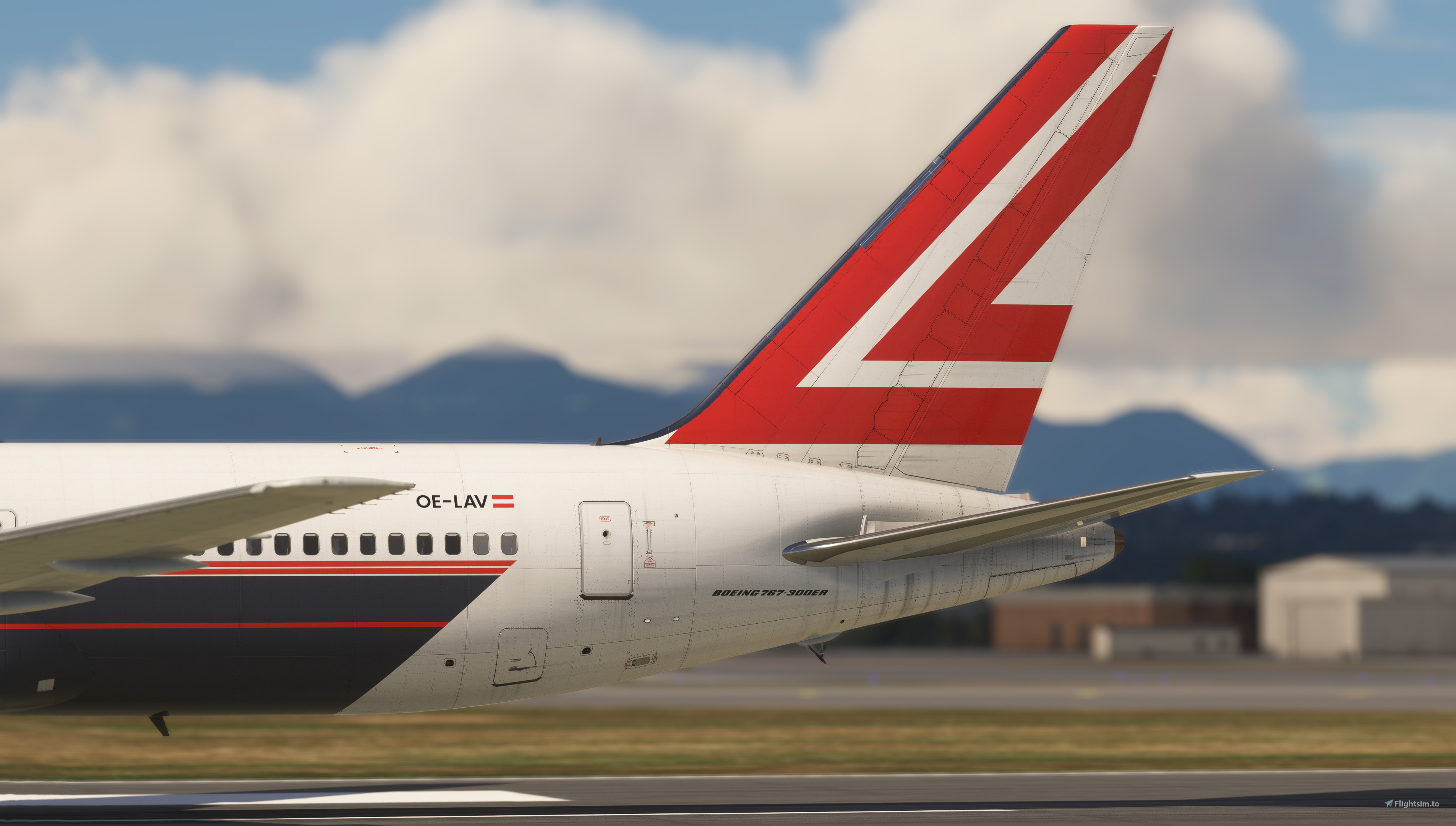 Lauda Air ( OE-LAV ) CaptainSim 767-300ER - 8K のために Microsoft