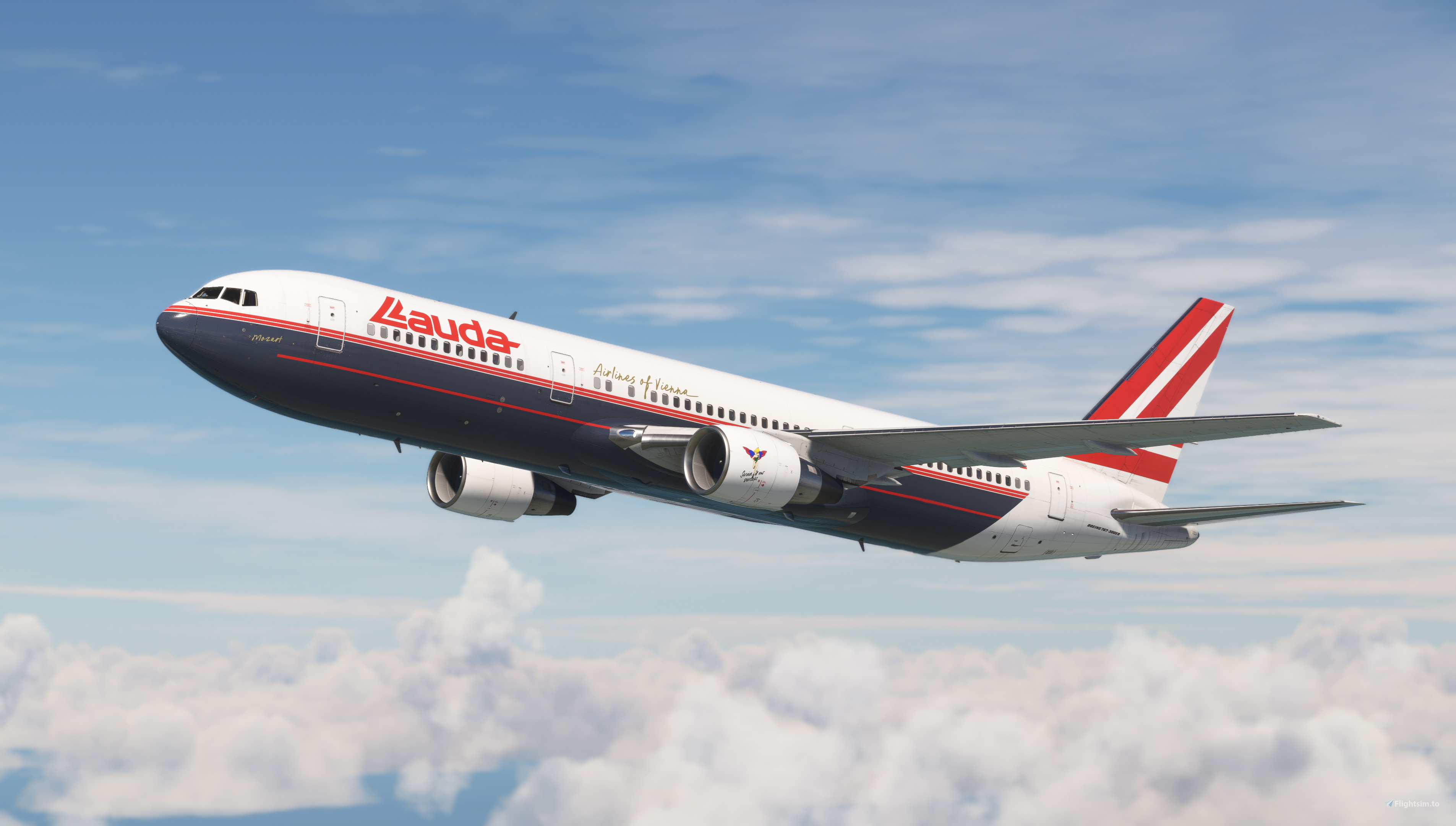Lauda Air ( OE-LAV ) CaptainSim 767-300ER - 8K のために Microsoft