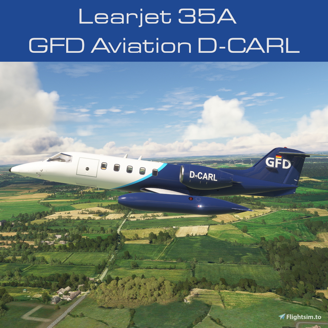 Learjet 35A GFD D-CARL - Image 1