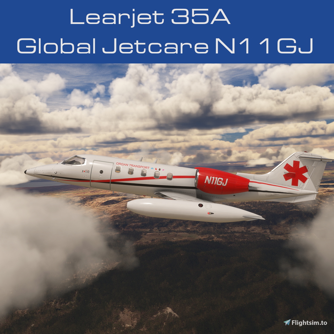 Learjet 35A Global Jetcare Inc N11GJ - Image 1