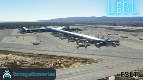 LEBL FSLTL Static Aircraft