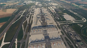 LFPG terrain fix with AFCAD and ground marking (with glass jetways option for GSX users) thumbnail 20