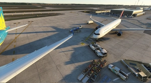 LFPG terrain fix with AFCAD and ground marking (with glass jetways option for GSX users) thumbnail 12