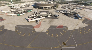 LFPG terrain fix with AFCAD and ground marking (with glass jetways option for GSX users) thumbnail 13