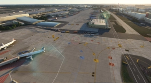 LFPG terrain fix with AFCAD and ground marking (with glass jetways option for GSX users) thumbnail 15