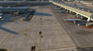 LFPG terrain fix with AFCAD and ground marking (with glass jetways option for GSX users) thumbnail 16