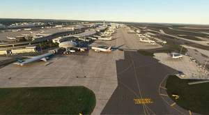 LFPG terrain fix with AFCAD and ground marking (with glass jetways option for GSX users) thumbnail 18
