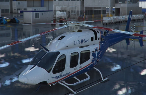 LifeNet Virtual Airline Livery for the jXt Simulations Bell 429