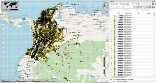 LittleNavMap UserPoints Colombia