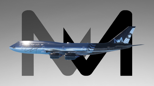 Livery Air Mich & Mich SILVER [B747-8]