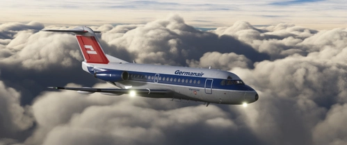Livery Fokker F28 1000/3000 Germanair D-AGAD