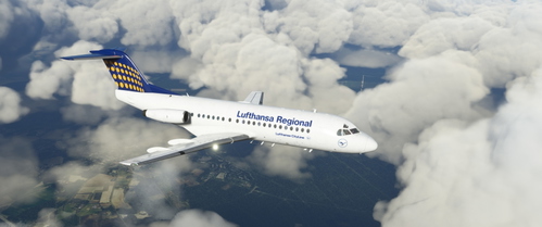 Livery Fokker F28 4000 Lufthansa Regional fictional