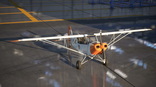 Livery for the Asobo Savage Cub Belgian Air Force 1975 White paint