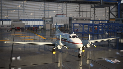 Livery for the freeware deHavilland DH.104 Dove by Robert Richardson