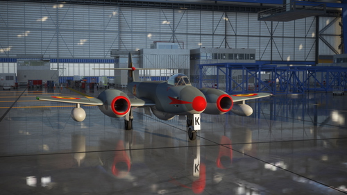 Livery for the freeware Gloster Meteor Mk.8 by Robert Richardson.