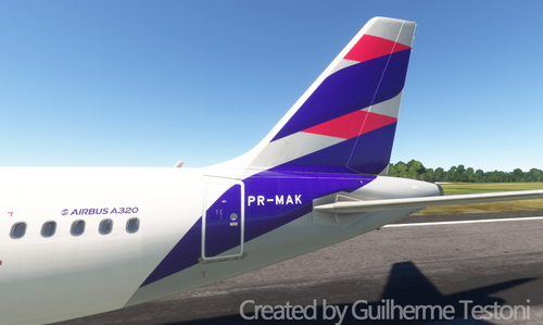 Livery LATAM Brasil PR-MAK (IAE) for Fenix A320