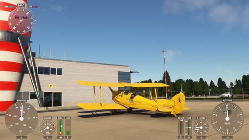 Livery of DH82 Tiger  Moth of Dutch Flying School