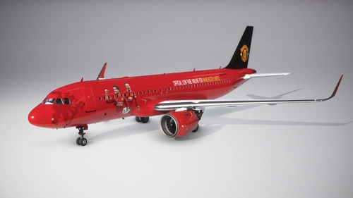 Air Asia Manchester United Livery | 4k