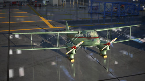 Livery of the restored de Havilland DH-89A Dragon Rapide G-AKNV