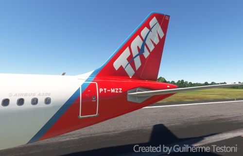 Livery TAM New Colors PT-MZZ (IAE) for Fenix A320