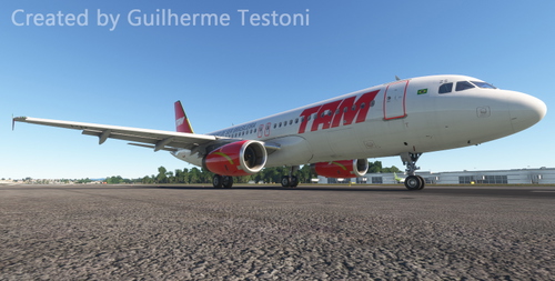 Livery TAM Old Colors PT-MZS (IAE) for Fenix A320