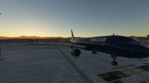 livrée  World Air ASOBO A320 immatriculer F-GALY