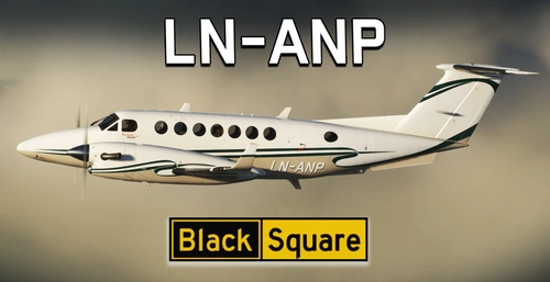 LN-ANP (Norway) | Black Square Analog King Air B350 [4K]