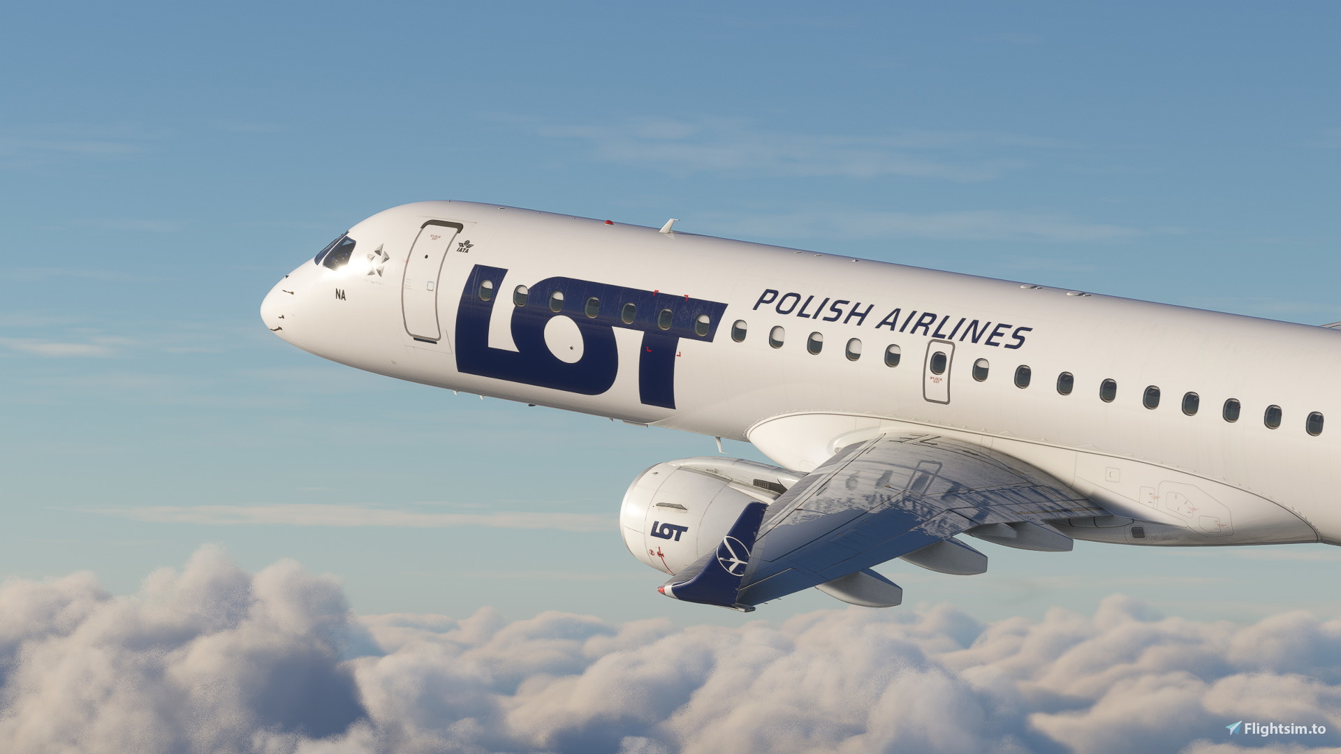 LOT Polish Airlines [SP-LNA] w/Cabin FSS E195 - Image 1