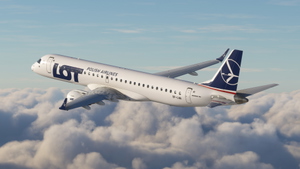 LOT Polish Airlines [SP-LNA] w/Cabin FSS E195 thumbnail 2