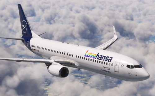 Lufthansa 'Lovehansa" Boeing 737-800 PMDG SSW Fictional D-AINY