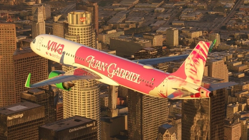 LVFR A21NX VivaAerobus (XA-VBV / Juan Gabriel Livery)